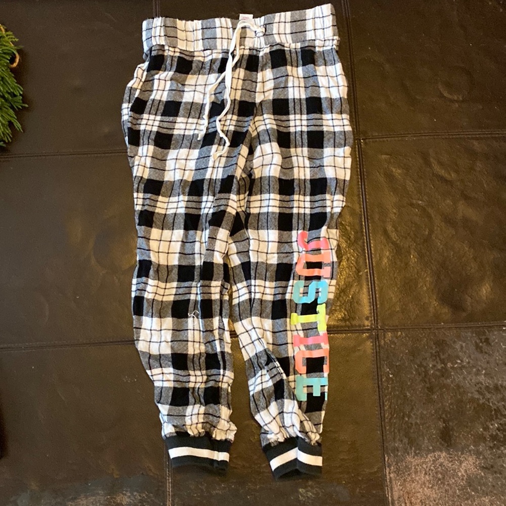 Justice flannel bottoms